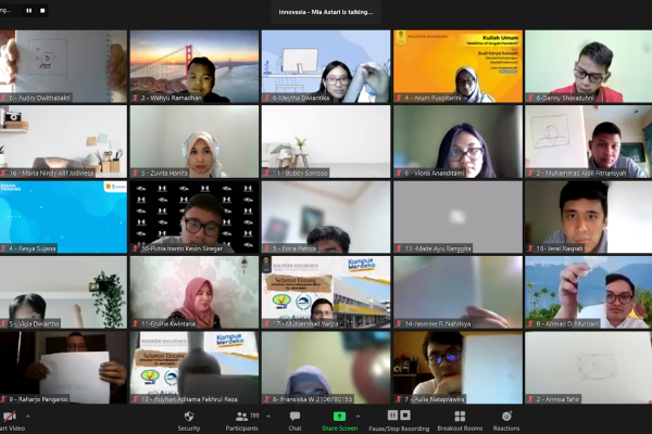 Program Design Thinking tahun ke-6 untuk Magister Manajemen Universitas Indonesia (MMUI)